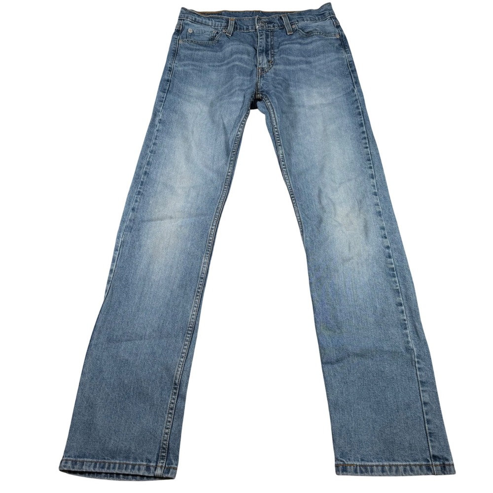 Levi's 513 Slim Straight Jeans Mens 30x32 (FITS‎ 29x31) Blue Denim Pants READ